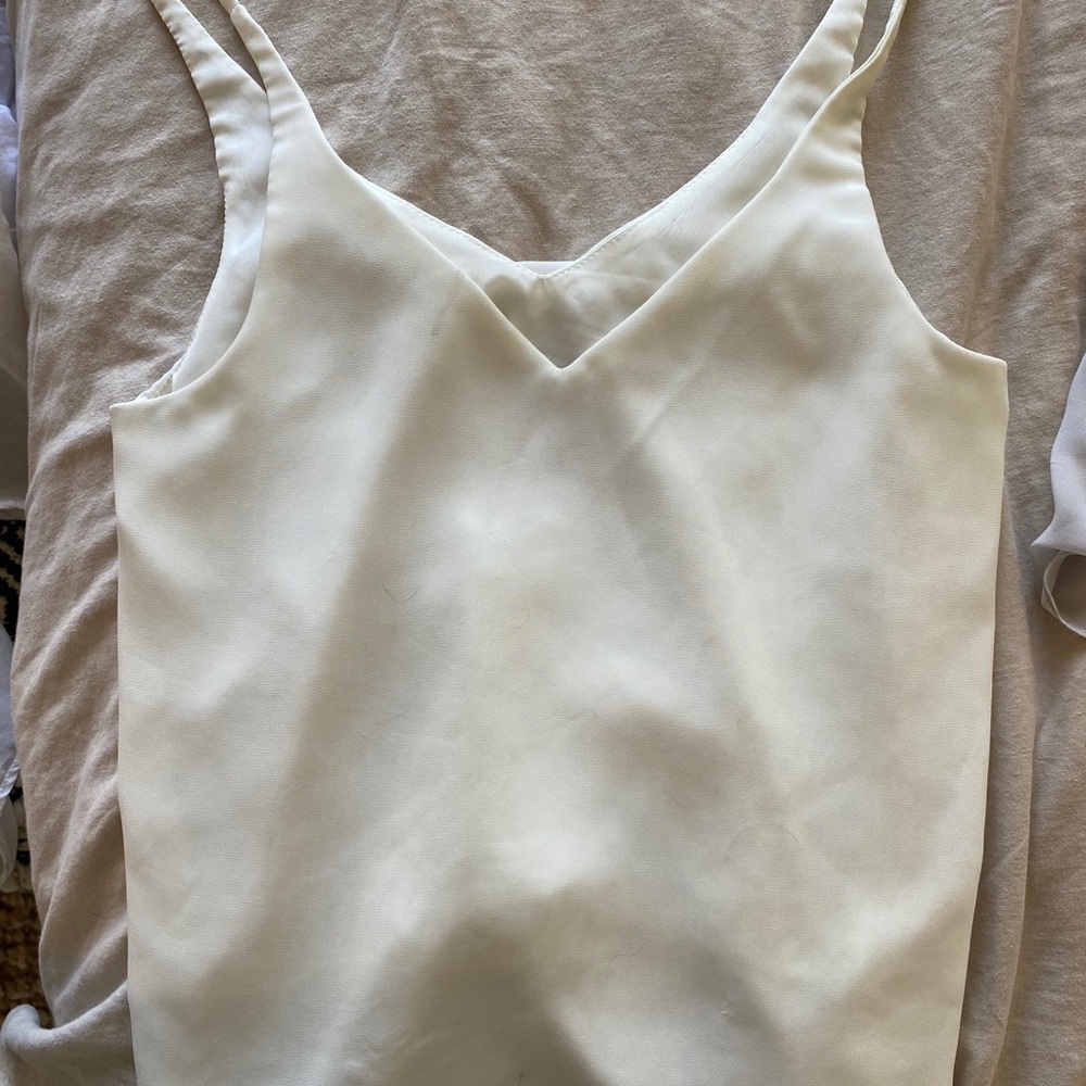 Heidi Chiffon Top Color White Pearl Sz XS